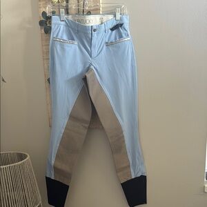 Kentucky Blue and Tan Riding Breeches